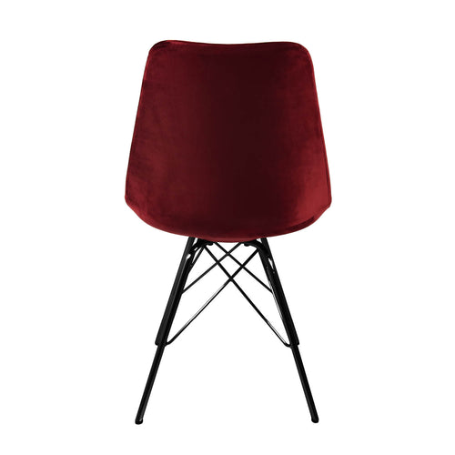 Kick kuipstoel Velvet - Rood - vtwonen shop