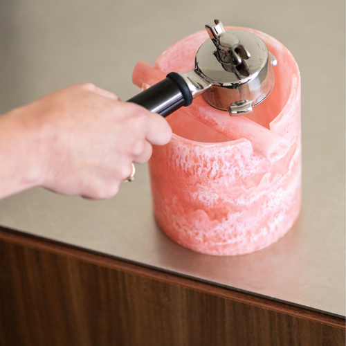 Brût Homeware | Tamper + Uitklopbak | Pavone | Zalm
