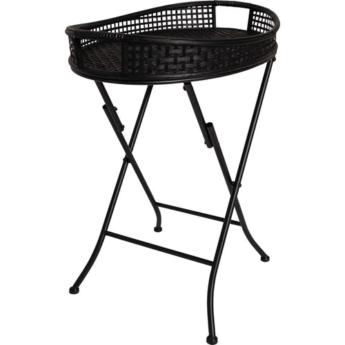 Lesli Living tuintafel Levi - zwart - 55x38x62cm