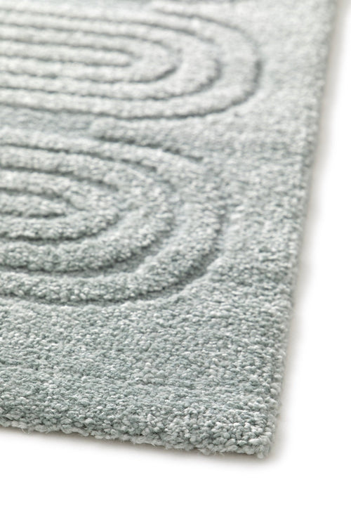 AFK Living vloerkleed Sinea - reliëfeffect - blauw - 120 x 170 cm