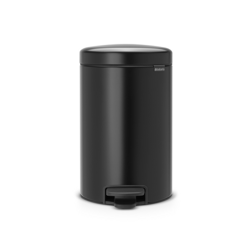 Brabantia NewIcon Pedaalemmer, 12 liter, kunststof binnenemmer - Matt Black