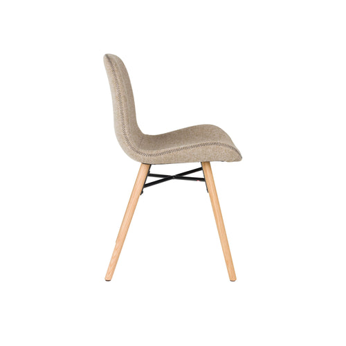 Housecraft Living Lester Eetkamerstoelen Houten poten Bruin - Set van 2 - vtwonen shop
