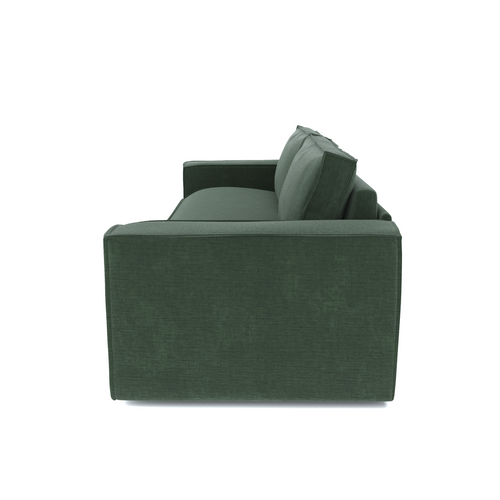 Sia Home - Rechte slaapbanken JOAN - Fluweel - Smaragdgroen - 214cm - vtwonen shop