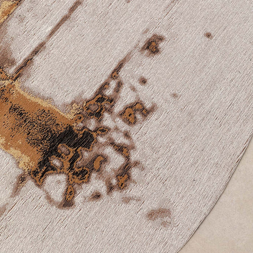 Kare Design Vloerkleed Abstract Line Ø200cm grijs