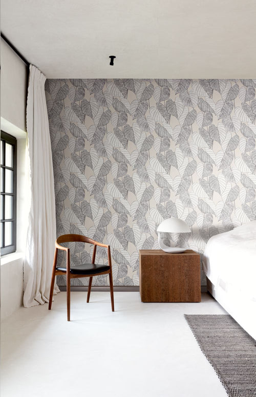 Masureel behang bladeren beige - 53 cm x 10.05 m - 631831 - vtwonen shop