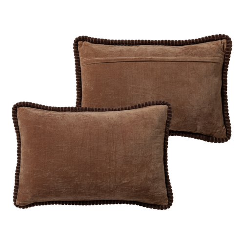 WOOOD kussens roze/zand Luvo - Set Van 4 - 50x50x10