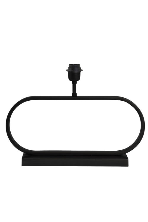 Light & Living lampvoet  - zwart - 47x13x29 cm