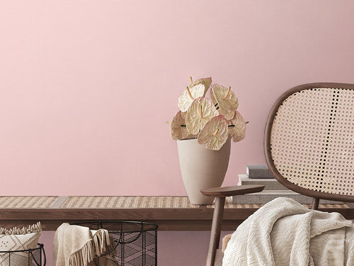 Livingwalls behang effen zacht roze - 53 cm x 10.05 m - AS-389041
