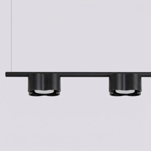 Sollux Lighting Kroonluchter OVIO 4 zwart Gx53 - 122x12x208cm
