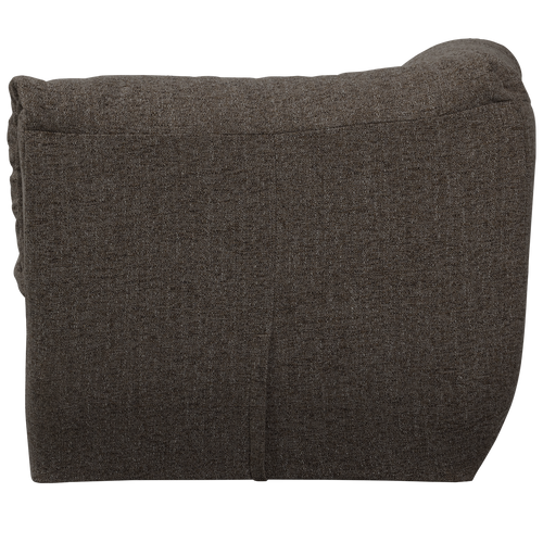 WOOOD hoekelement Baggy - Geweven Stof - Warmgrijs Melange - 81x96x96 - vtwonen shop
