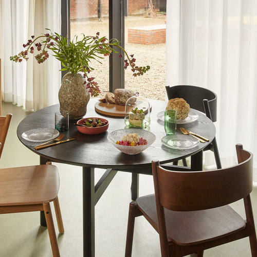 Hübsch bord Fuyu - glas - ø27xh2cm - vtwonen shop