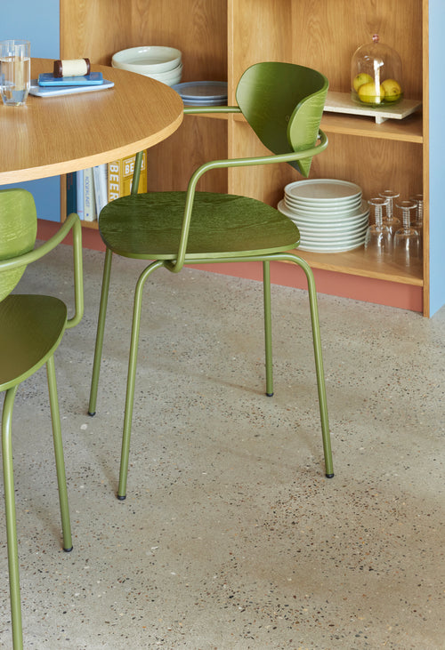 Hübsch dinerbord Amare - steenpoeder - ø28xh2cm - vtwonen shop