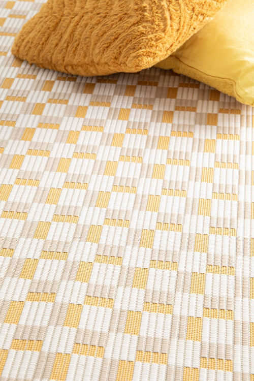 AFK Living vloerkleed Memphis - voor binnen en buiten - geel - 160 x 230 cm