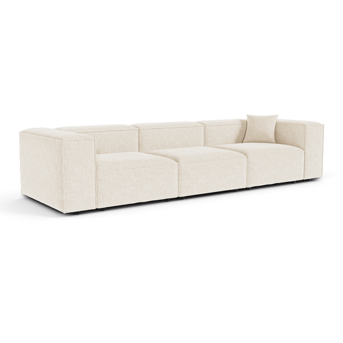 Sia Home - Modulaire bank CUBI - Chenille fluweel - Crème - 332cm