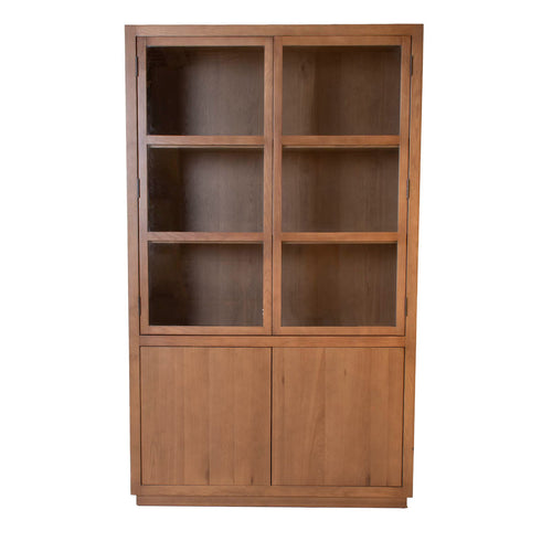 DÉJA Living Vitrinekast Cuenca - Bruin Eiken - 120x40x200cm