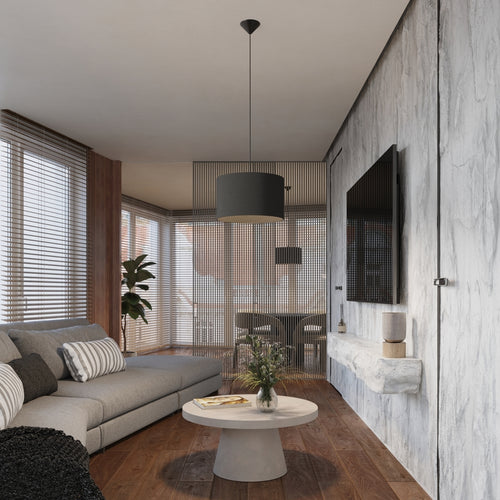 Sollux Lighting Hanglamp NOVA 30 zwart - 30x30x88cm