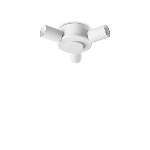 Ideal Lux SET UP Plafondlamp met meerdere armen, halfverzonken, wit, 3x E27 fitting