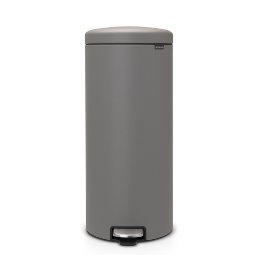 Brabantia NewIcon Pedaalemmer, 30 liter, kunststof binnenemmer - Mineral Concrete Grey