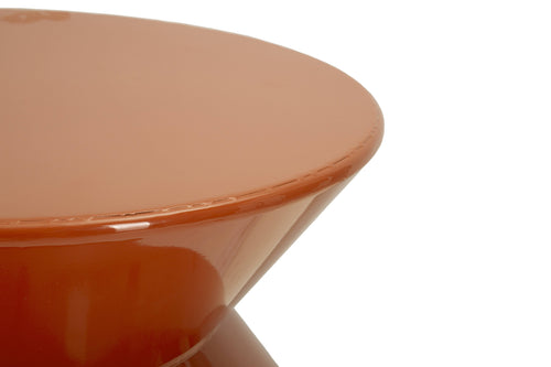 Mauro Ferretti Bijzettafel - ø37,5x45 cm - Glanzend oranje