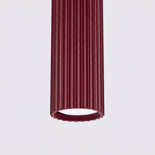 Sollux Lighting Hanglamp KARBON 3L bordeaux - 45x6,5x98cm