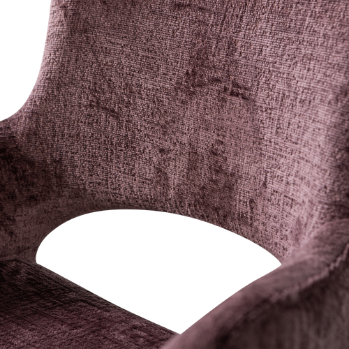 WOOOD eetkamerstoel Eliva - Structure Velvet - Paars - Set van 2 - vtwonen shop