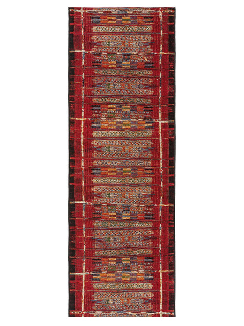 benuta binnen- en buitenloper Artis - veelkleurig/rood - 80x250 cm