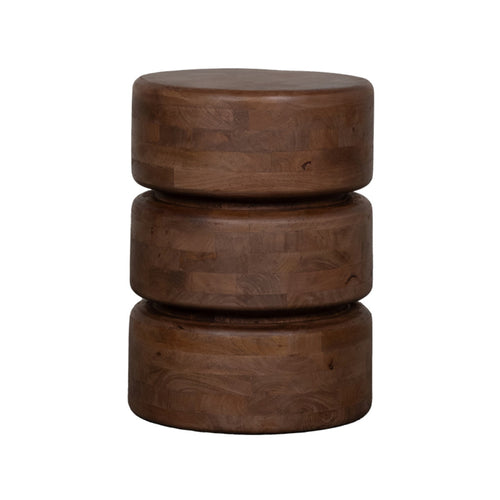 LABEL51 Bijzettafel Milly - Bruin Mangohout - 35x35x47cm - vtwonen shop