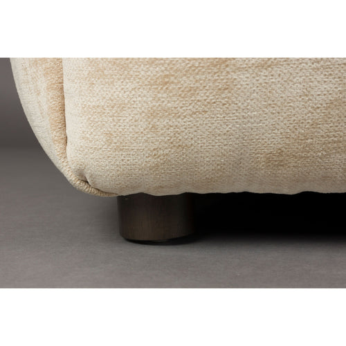 Dutchbone Hackman 4,5-zitsbank Velours Beige - vtwonen shop