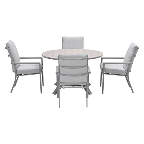 Garden Impressions tuinset Senja - Tulli - valley sand - Ø122x75 cm - 5-delig