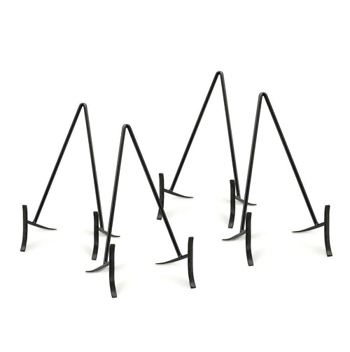 vtwonen - Bordenstandaard voor sierborden - Bordenhouder - Zwart - 11x20cm - Set van 4