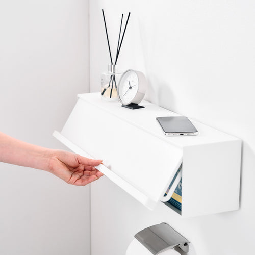 Yamazaki Tower Opbergvak wandmontage - Wit - vtwonen shop