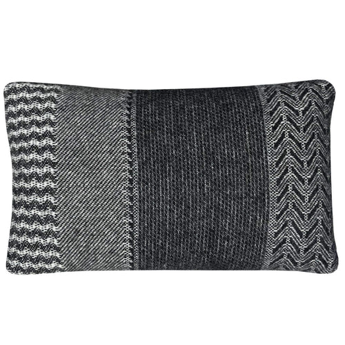 Malagoon kussen Uptown - zwart - 35x60cm 100% wol