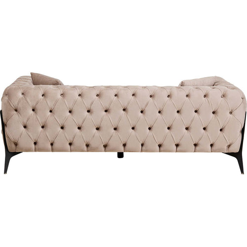 Kare Design Sofa Bellissima 2-Zits fluweel beige
