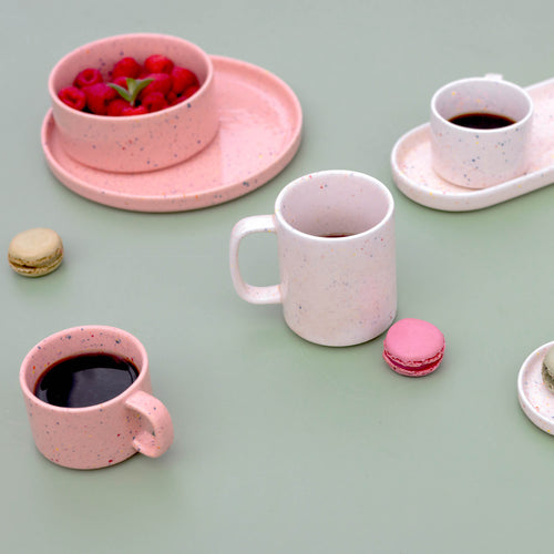 Ona - Beker 33cl beige Fika - Set van 4