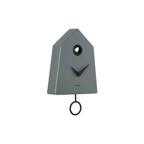 Karlsson wandklok Grafico Cuckoo - groen - 7.4x21.5x35.5cm