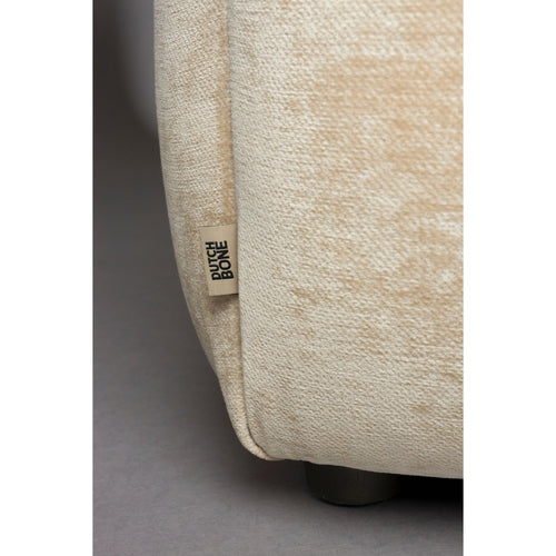 Dutchbone Hackman 3-zitsbank Velours Beige - vtwonen shop