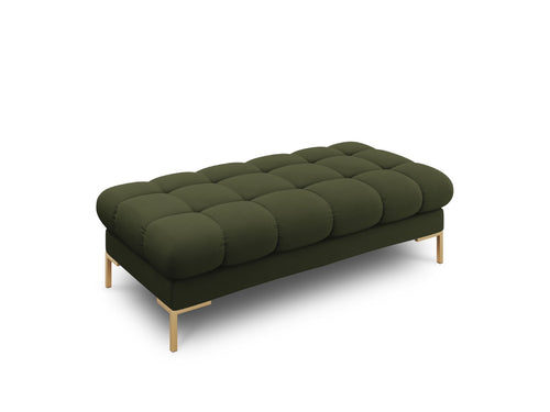 Cosmopolitan Design Bank Bali 2-zits, structurele stof, groente - 62x133x40cm
