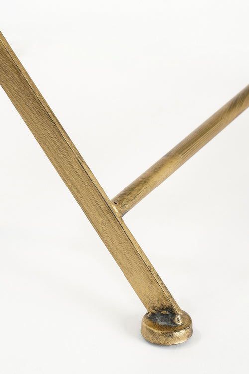 Mica Decorations Alanza Bistrostoel - L40 x B51 x H87 cm - Metaal - Groen - vtwonen shop