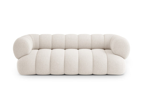 Cosmopolitan Design Bank Koge 3-zits, chenille lichtbeige - 95x210x70cm