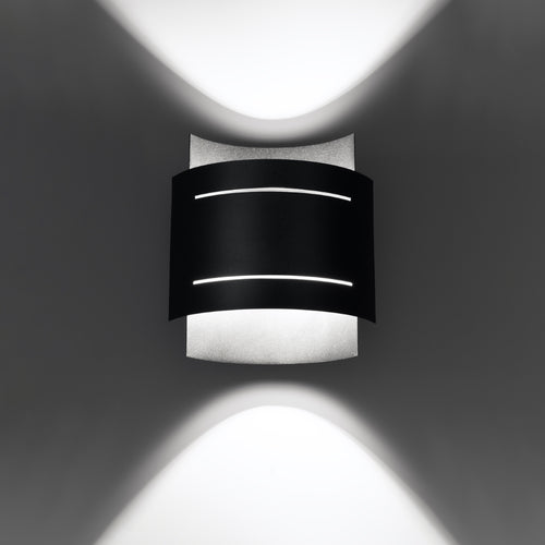 Sollux Lighting Wandlamp HESTIA zwart - 21x8,5x23cm