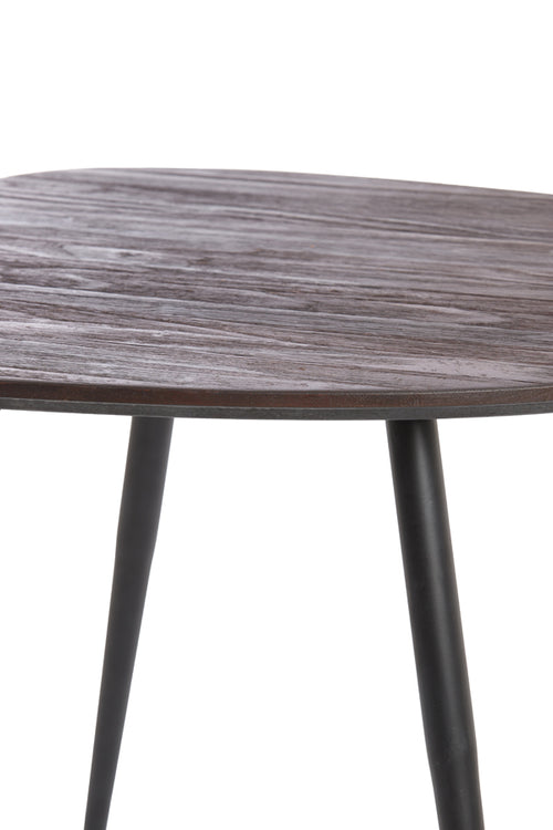Light & Living salontafel VIEJO - 62x42x38cm - bruin - Set van 3