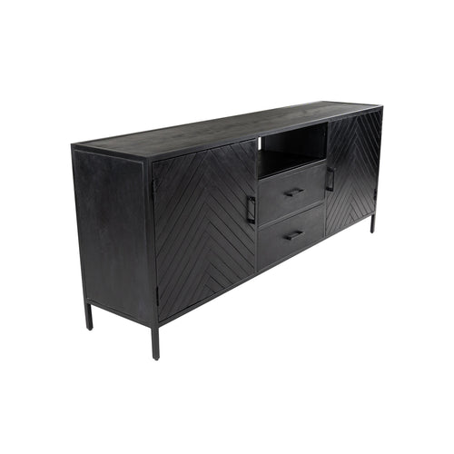 Kick dressoir Hugo hoog-75cm - Zwart - vtwonen shop