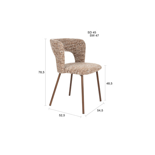 Housecraft Living Chelsea Eetkamerstoelen Groen - Set van 2
