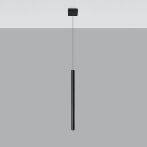 Sollux Lighting Hanglamp PASTELO 1 zwart - 8x8x100cm