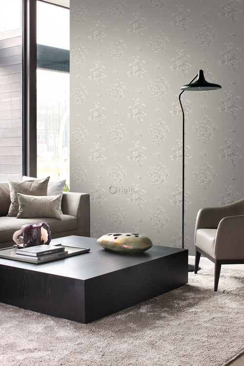 Origin Wallcoverings behang bloesemtak taupe - 53 cm x 10,05 m - 346543 - vtwonen shop