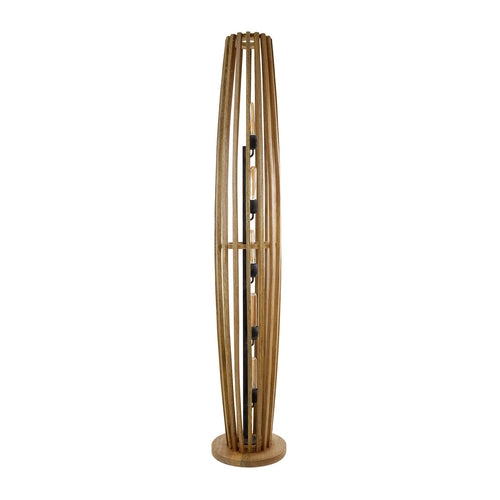 Giga Meubel Vloerlamp Orbit XL - Mangohout Naturel - 5-Lichts - 190x30x30cm - vtwonen shop