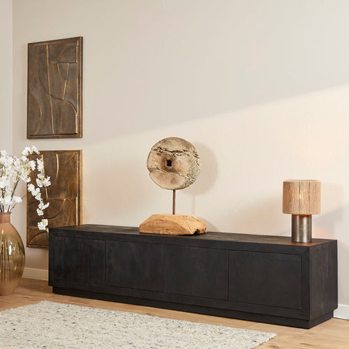 Starfurn  tv meubel Brussel - zwart - 42x200x46cm