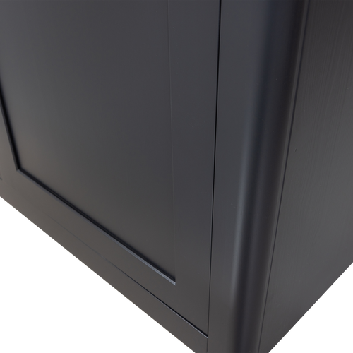 WOOOD opbergkast Gunnar - Grenen - Matzwart/Mud - 217x120x48