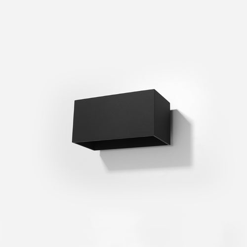 Sollux Lighting Wandlamp QUAD MAXI zwart - 20x12x10cm
