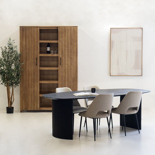 Giga Meubel Eettafel Feline - Deens Ovaal - Mangohout - 240cm - vtwonen shop